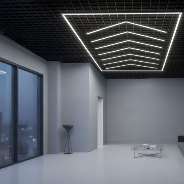 Painel LED Hexagonal Ângulo 384W 6000K IP30