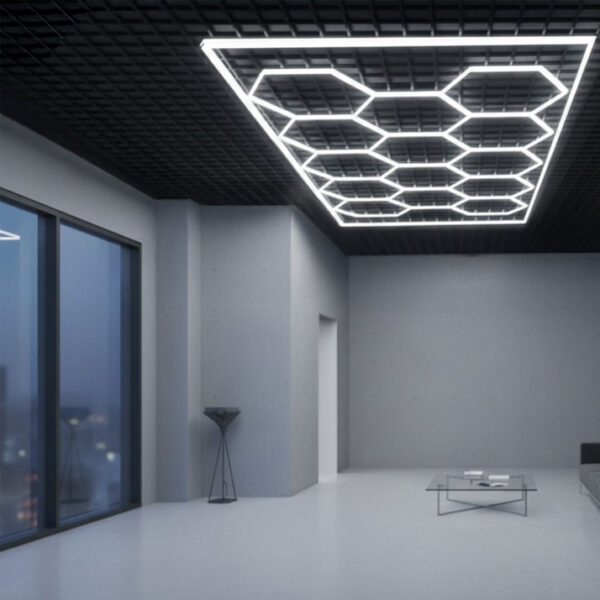 Painel LED Hexagonal Bee 600W 6000K IP30