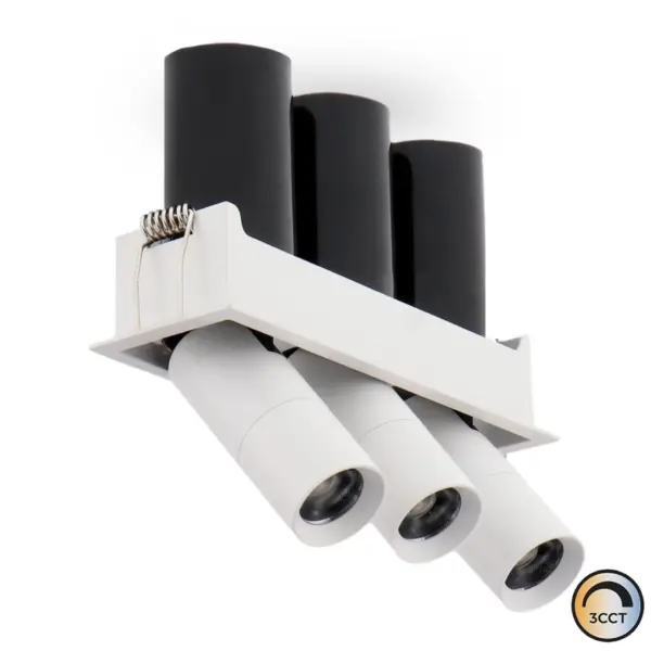 Downlight LED Basculante Branco 5W+5W+5W CCT3 IP20