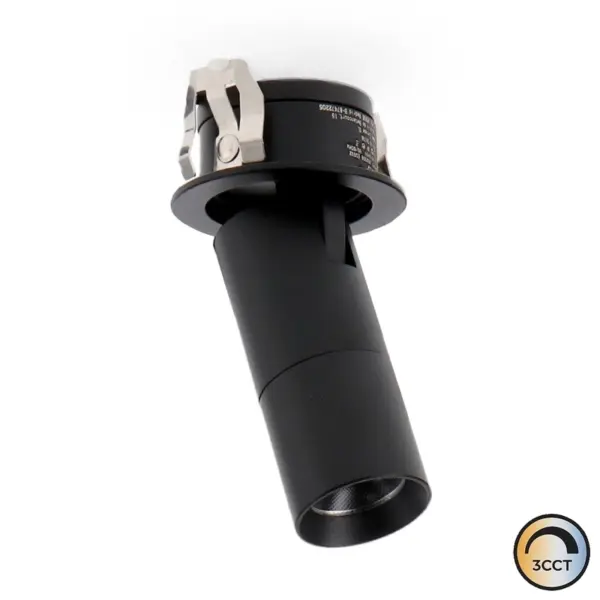 Downlight LED Basculante Preto 5W CCT3 IP20