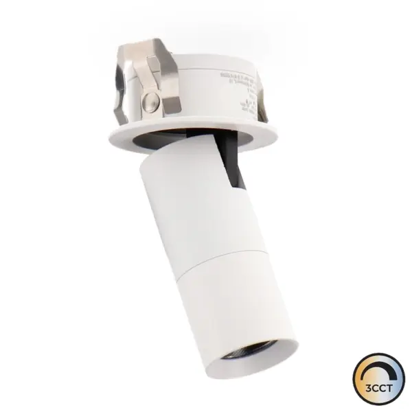 Downlight LED Basculante Branco 5W CCT3 IP20