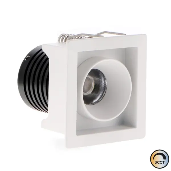 Downlight LED Quadrado Branco 5W CCT3 IP20