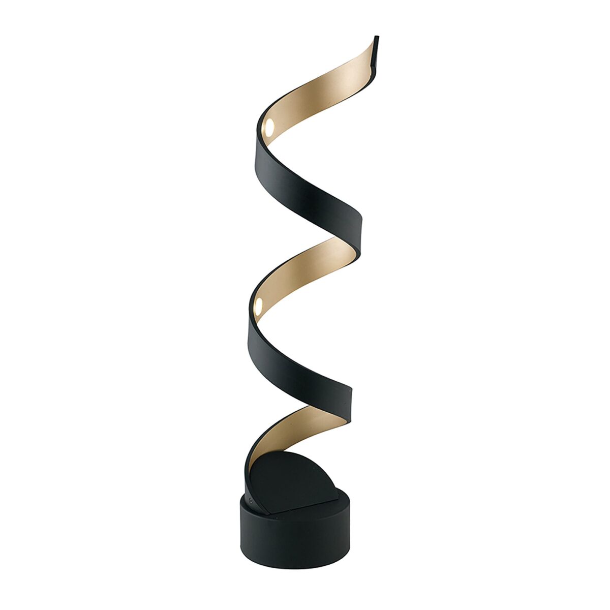 Candeeiro de Mesa Helix 12W Preto