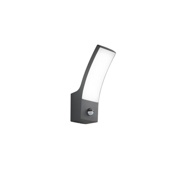 Aplique de Parede LED Sail c/ Sensor 12W Antracite CCT2 IP65