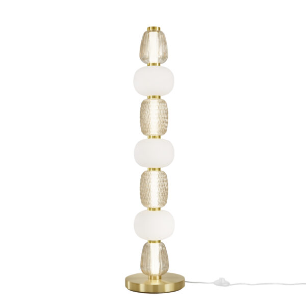 Candeeiro de Pé Totem 42W Dourado