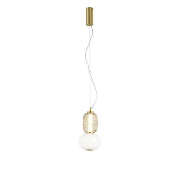 Candeeiro Suspensão Totem 18W Dourado