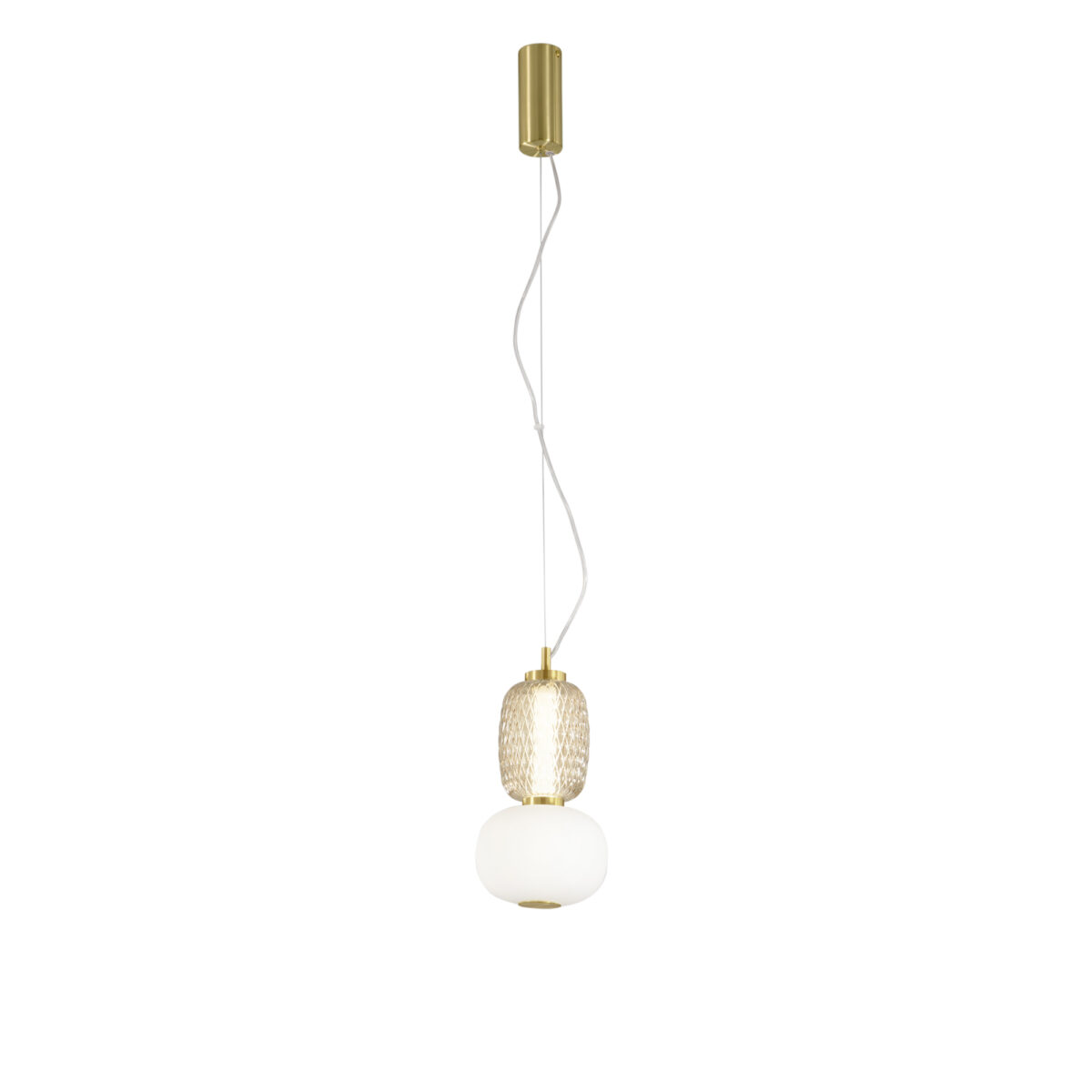 Candeeiro Suspensão Kemet 18W Dourado