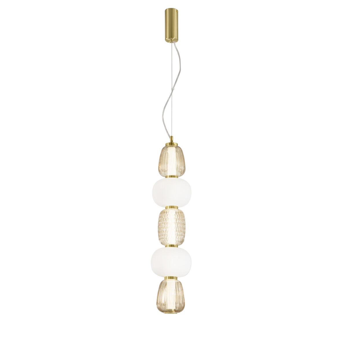 Candeeiro Suspensão Kemet 36W Dourado