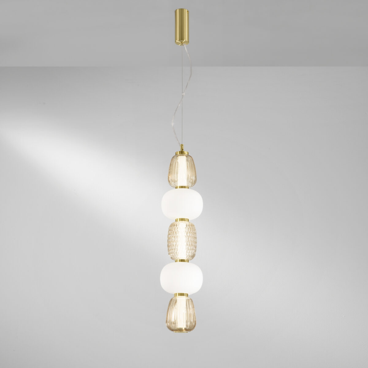 Candeeiro Suspensão Kemet 36W Dourado - Image 2