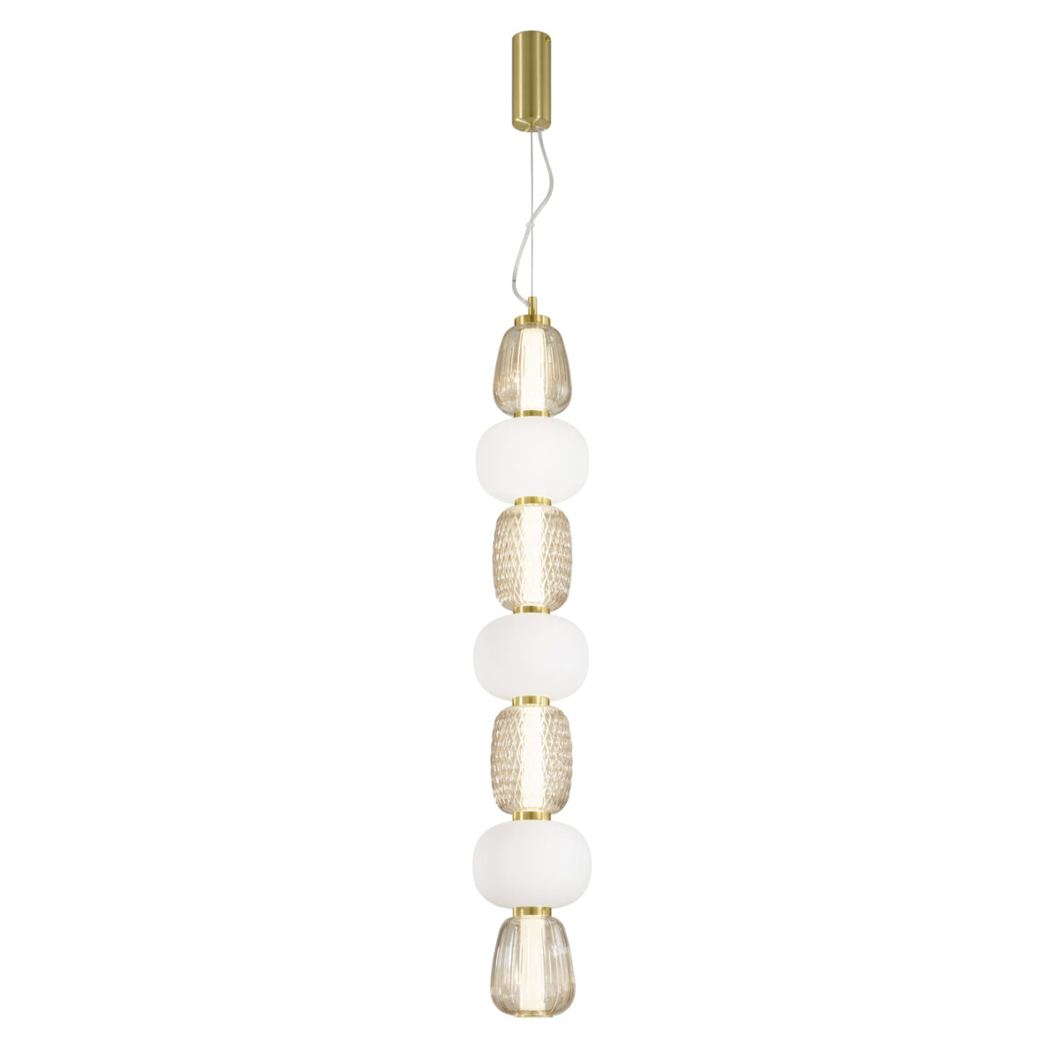 Candeeiro Suspensão Kemet 42W Dourado