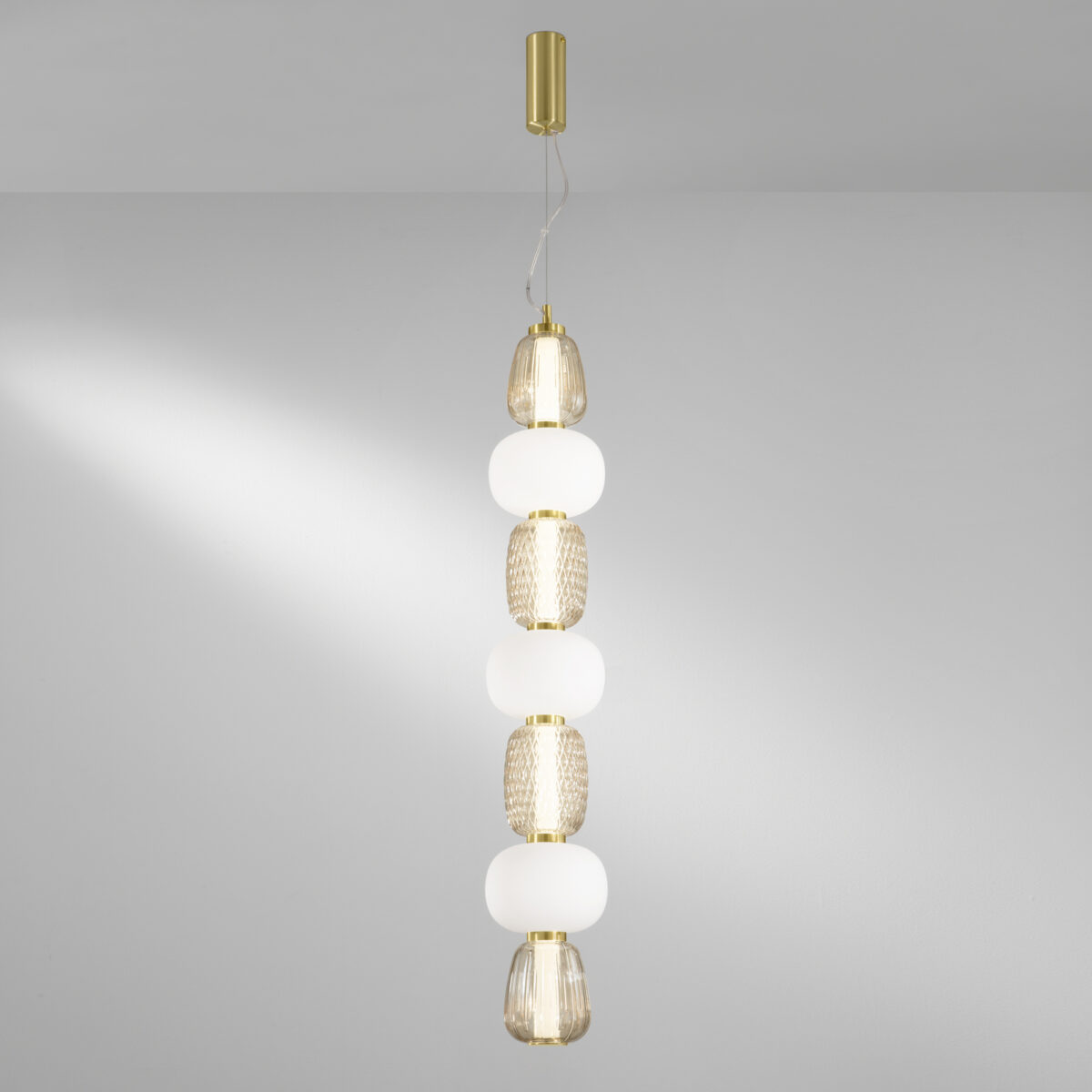 Candeeiro Suspensão Kemet 42W Dourado - Image 2