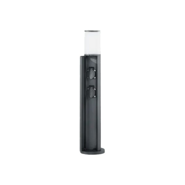 Pilar Tomadas Jardim Discovery 65cm 2T Luz 13W 4000K IP54