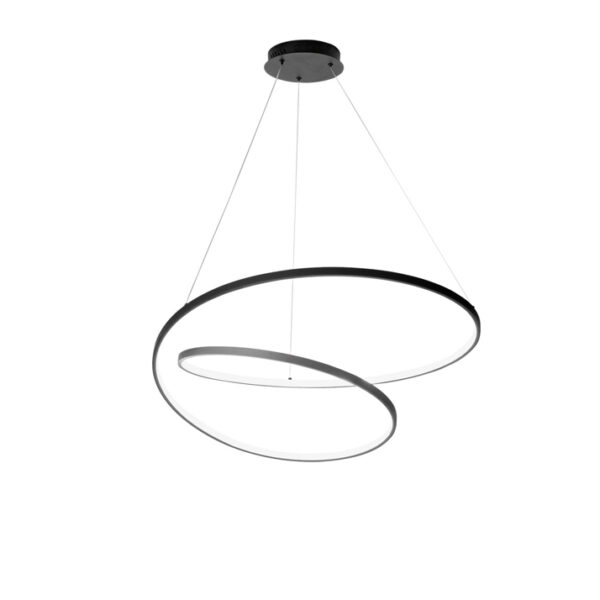 Candeeiro Suspensão Lieve 60W Preto CCT3