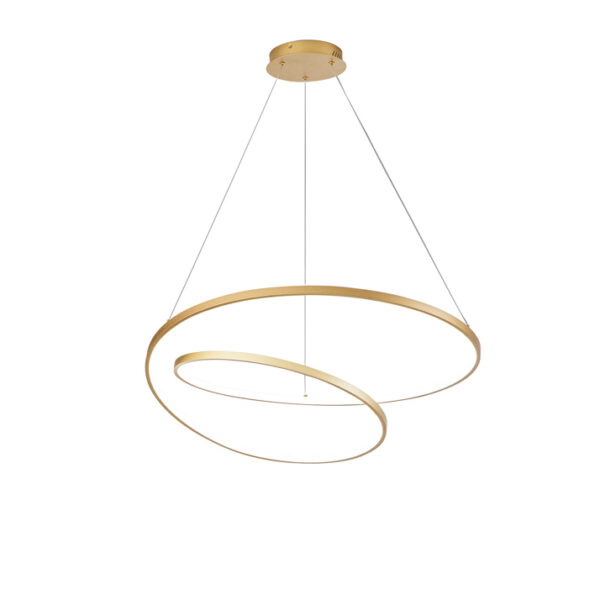 Candeeiro Suspensão Lieve 60W Dourado CCT3