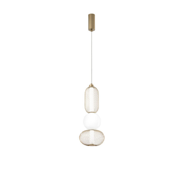 Candeeiro Suspensão Inkas 21W Dourado CCT3