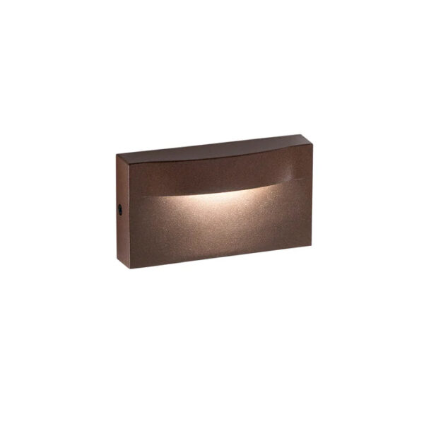 Aplique LED Muro Mobula Saliente 8W Corten IP65
