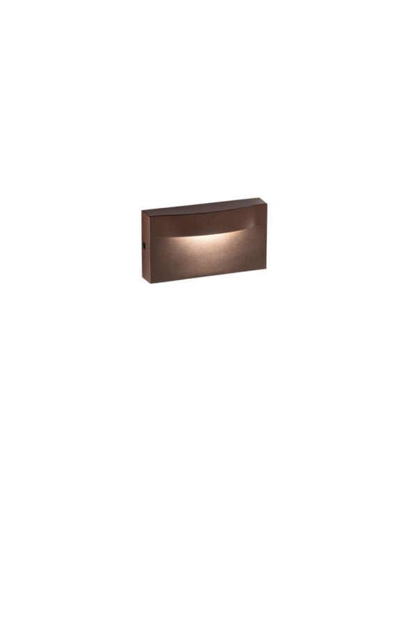 Aplique LED Muro Mobula Saliente 8W Corten IP65