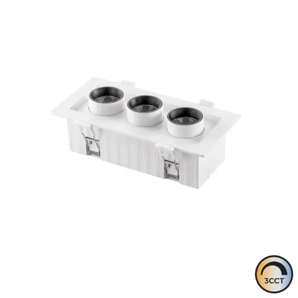 Downlight LED Basculante Branco 16W CCT3 IP20