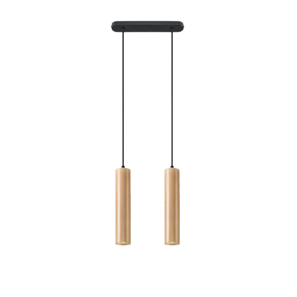 Candeeiro Suspensão Lino 2x GU10 Madeira
