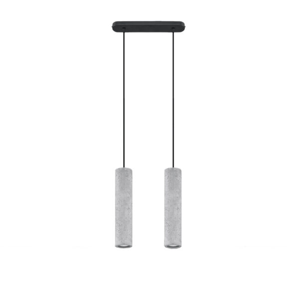 Candeeiro Suspensão Luvo 2x GU10 Cinza