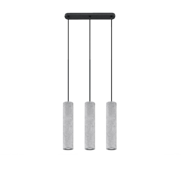 Candeeiro Suspensão Luvo 3x GU10 Cinza