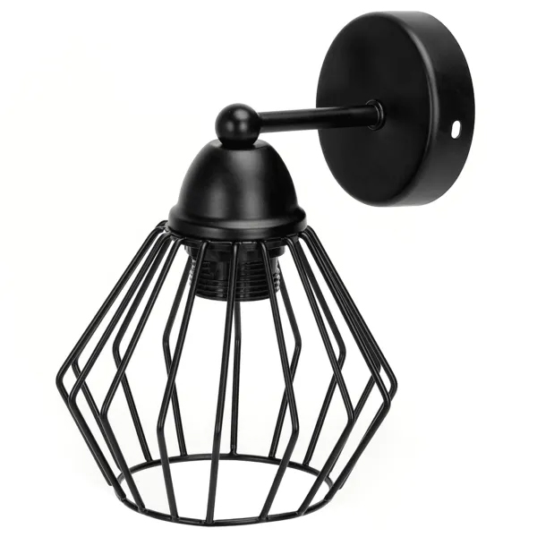 Aplique de Parede E27 Preto IP20