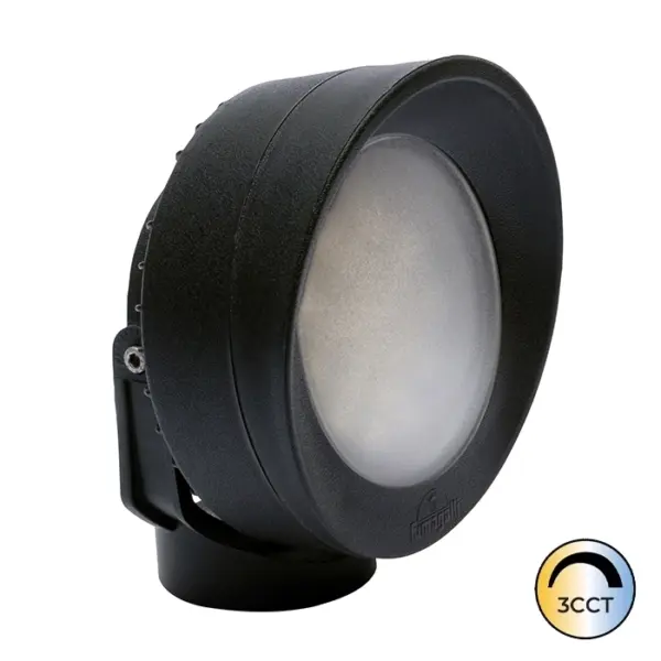 Projetor Jardim Tommy Preto 1x GX53 10W CCT3 IP66