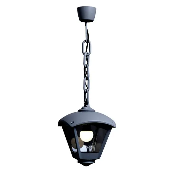 Candeeiro Suspensão Dario 1x E27 Preto IP55