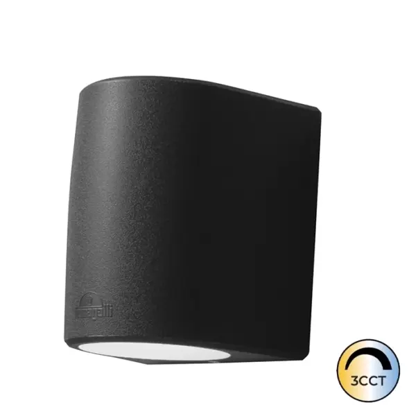 Aplique de Parede Marta Preto 2x GX53 10W CCT3 IP55