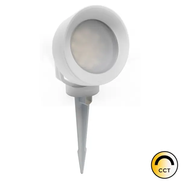 Projetor Jardim c/Espeto Tommy Branco 1x GX53 10W CCT IP66