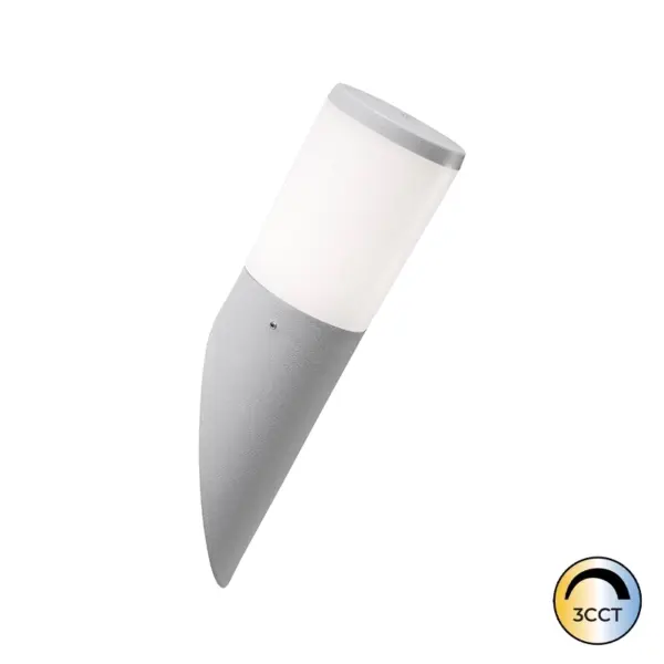 Aplique de Parede Amelia Cinza 1x E27 8.5W CCT3 IP55