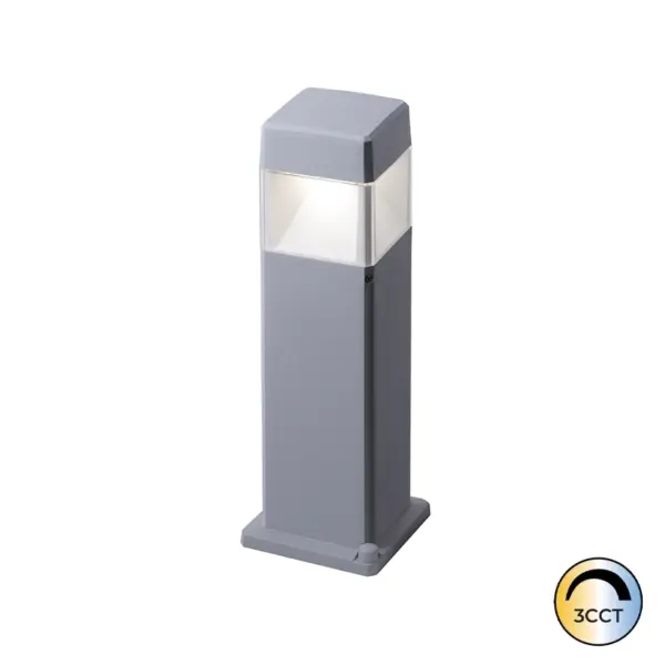 Baliza Jardim Elisa Cinza 50cm 1x GX53 10W CCT3 IP55