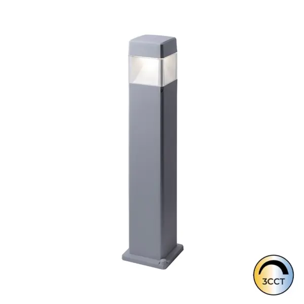 Baliza Jardim Elisa Cinza 80cm 1x GX53 10W CCT3 IP55