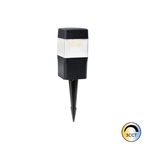 Baliza Jardim c/Espeto Elisa Preto 1x GX53 10W CCT3 IP55