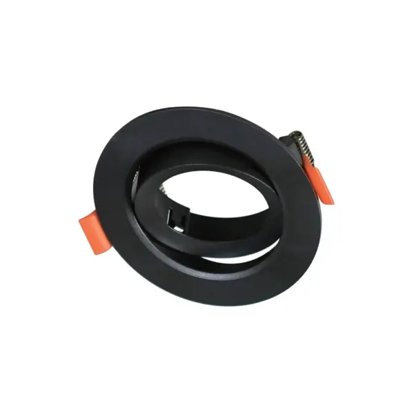 Aro GU10 Oniro Orientável Redondo Preto IP20