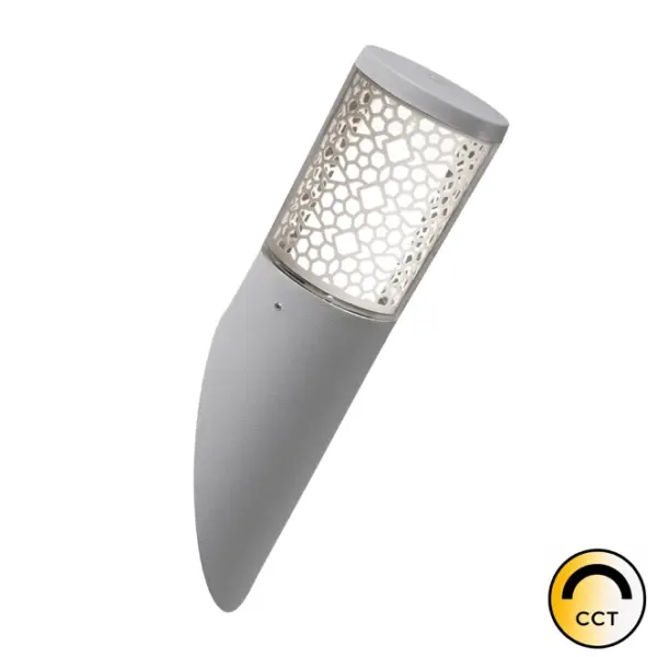 Aplique de Parede Carlo Deco Cinza 1x GU10 6W CCT IP55