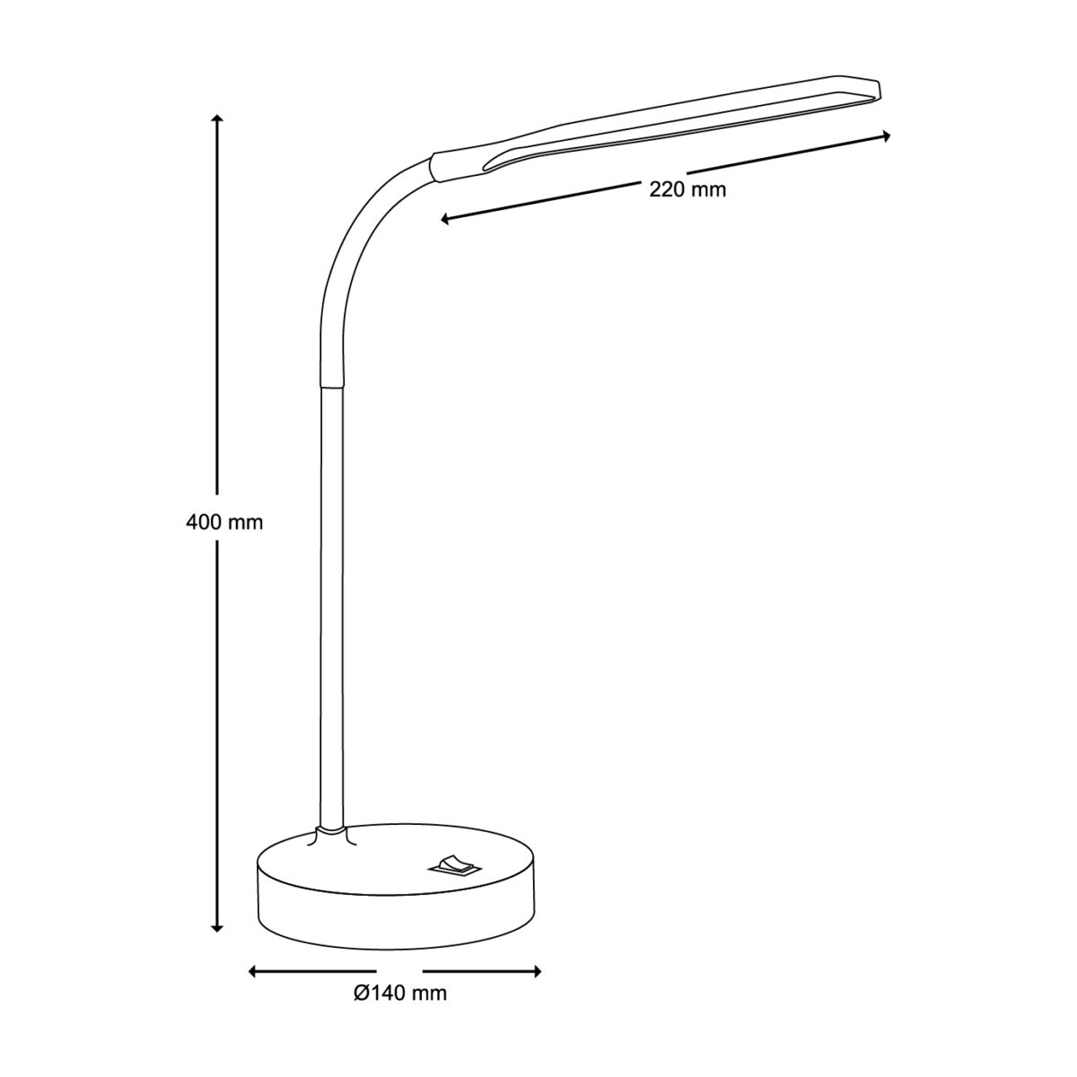 Candeeiro de Mesa LED Boston 5W Preto - Image 5