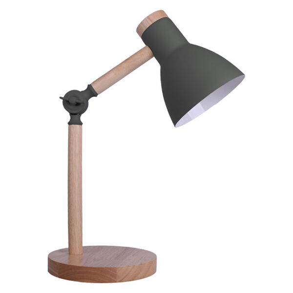 Candeeiro de Mesa Teacher 1x E27 Cinza