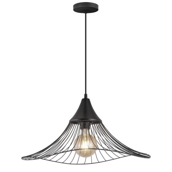 Candeeiro Suspensão Mina 1x E27 Preto