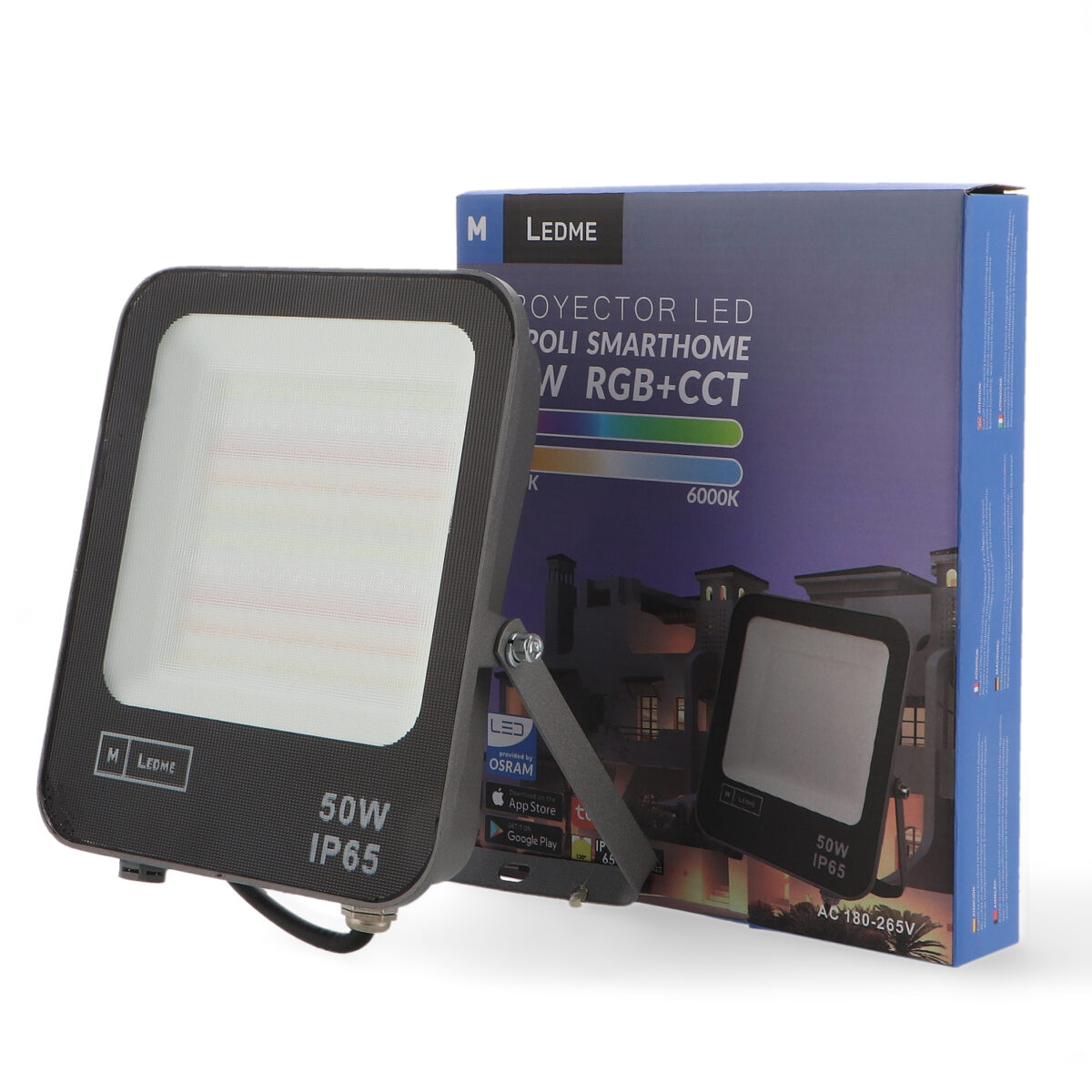 Projetor LED Smarthome Preto 50W RGB+CCT3 IP65 - Image 3
