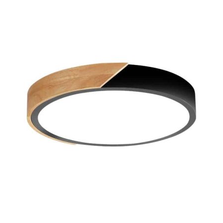 Plafon-Led-White-Black-Round-24W
