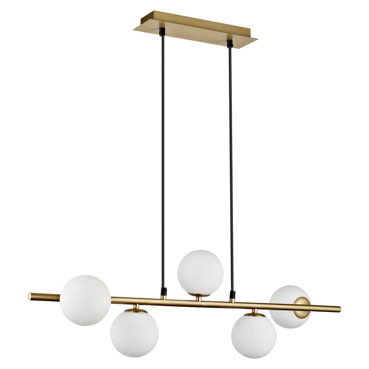 Candeeiro Suspensão River 5x G9 Dourado