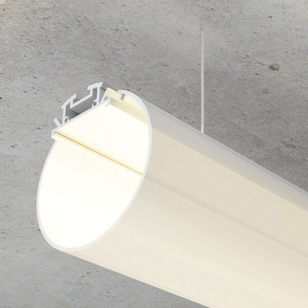 Perfil Alumínio Dylan Redondo 2m 60mm