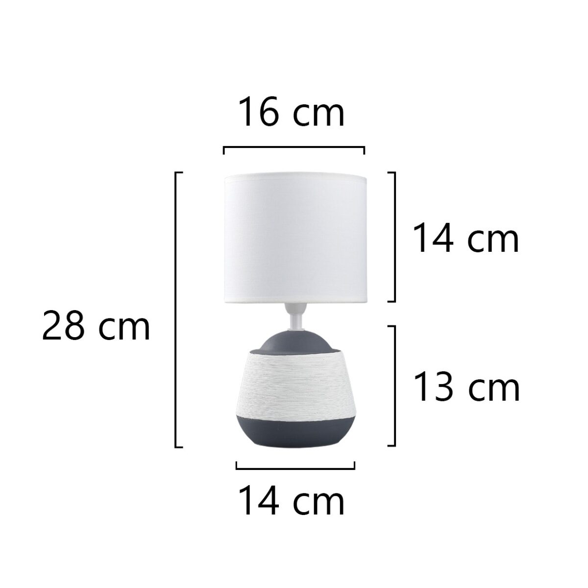 Candeeiro de Mesa Albany 1x E14 Branco - Image 2